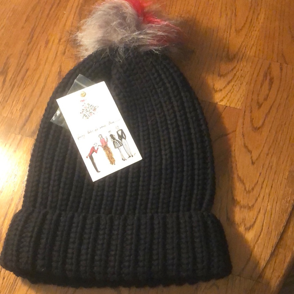 INC winter black hat